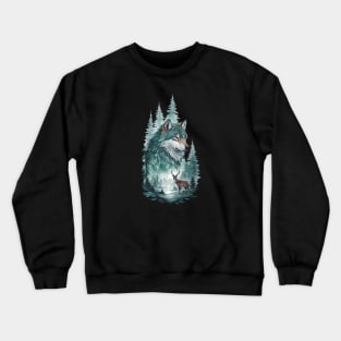 Wolf Art Crewneck Sweatshirt